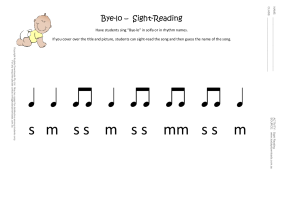 sight reading
