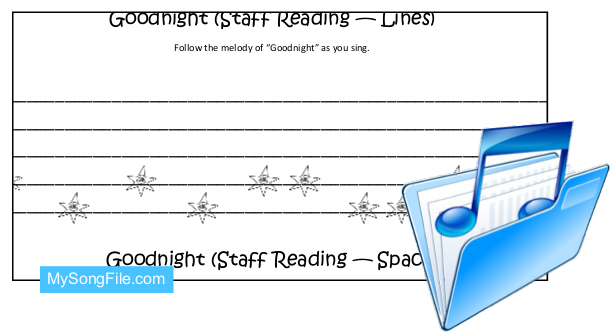 Goodnight (Staff Reading Lines and Spaces)