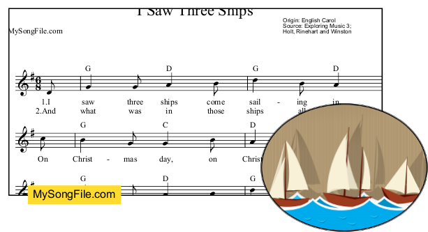I Saw Three Ships - G Major