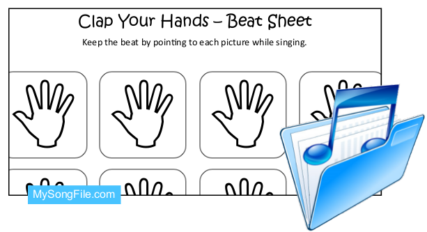 Clap Your Hands (Beat Sheet Black and White)