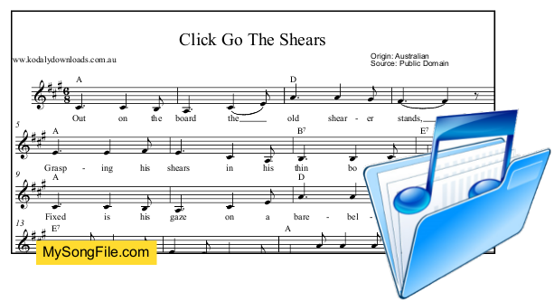 Click Go The Shears (A Major)