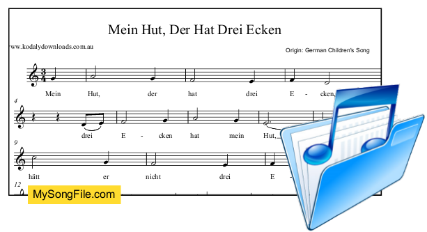 Mein Hut, Der Hat Drei Ecken