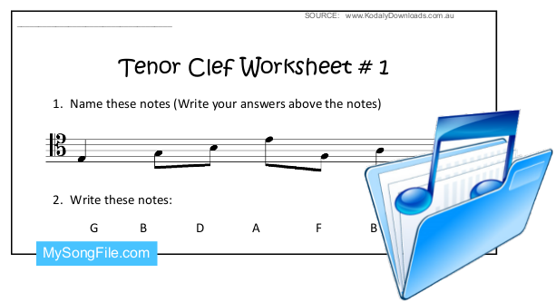 Stave Reading and Writing (Tenor Clef_1)