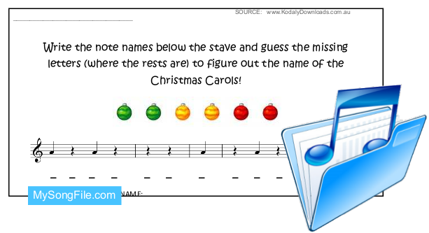 Christmas Carols (Stave Reading)