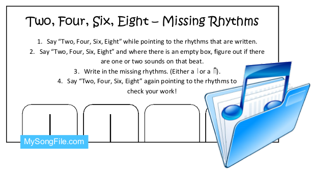 Two Four Six Eight (Missing Rhythms Black and White)