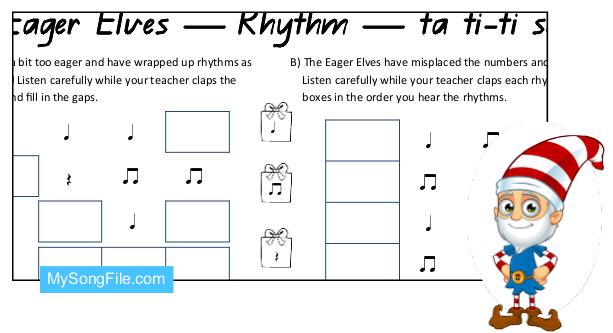 Christmas ta ti-ti sa (Rhythmic Dictation)