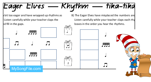 Christmas tika-tika (Rhythmic Dictation)