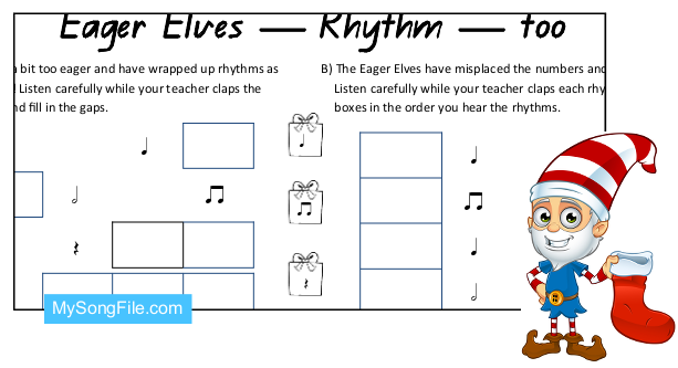 Christmas too (Rhythmic Dictation)