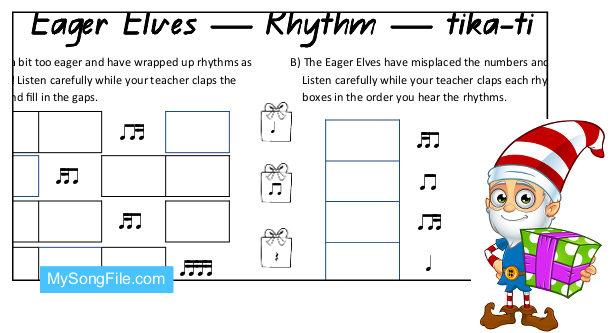 Christmas tika-ti (Rhythmic Dictation)
