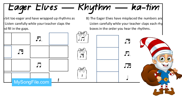 Christmas ka-tim (Rhythmic Dictation)