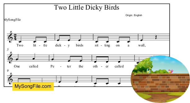 Two Little Dicky Birds (C Major)