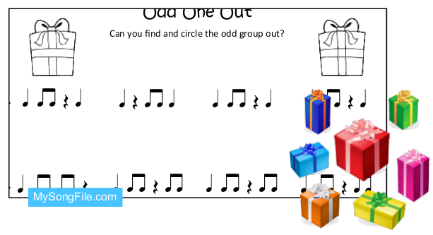 Christmas ta, ti-ti and sa (Odd One Out)