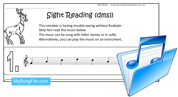 Christmas (Sight Reading Stave - dmsl)