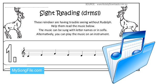 Christmas (Sight Reading Stave - drmsl)