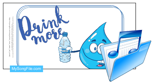 Drink More Water (A4 Poster)