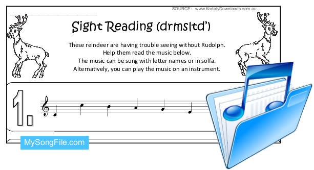 Christmas (Sight Reading Stave - drmsltd)