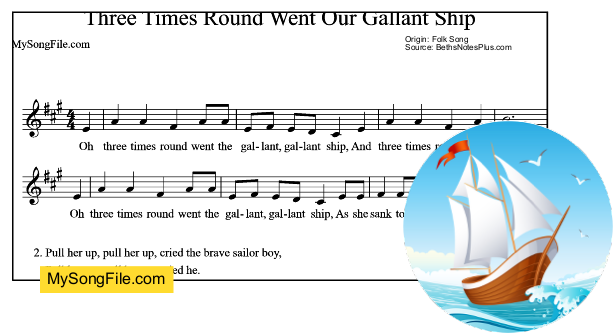 Three Times Round Went Our Gallant Ship