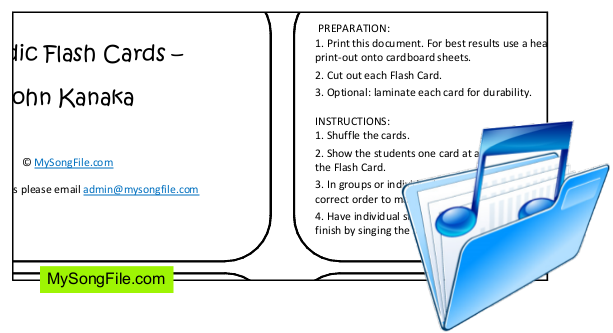John Kanaka  (Melodic Flash Cards)
