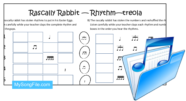 Easter treola (Rhythmic Dictation)