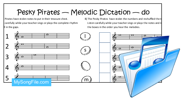 Pesky Pirates do Staff (Melodic Dictation)