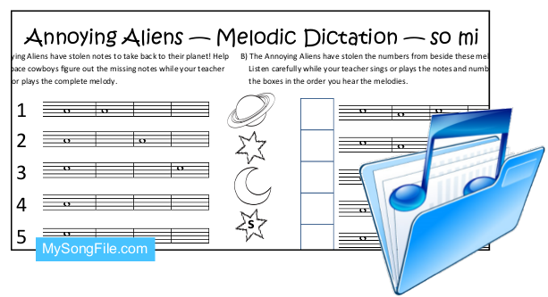 Annoying Aliens so mi Staff (Melodic Dictation)