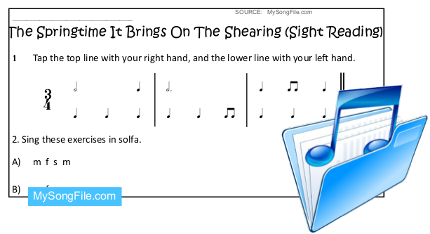 The Springtime It Brings On The Shearing (Sight Reading)